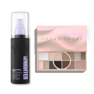 NIB Urban Decay Bundle Cool Eyeshadow Palette + Setting Spray $90 Value